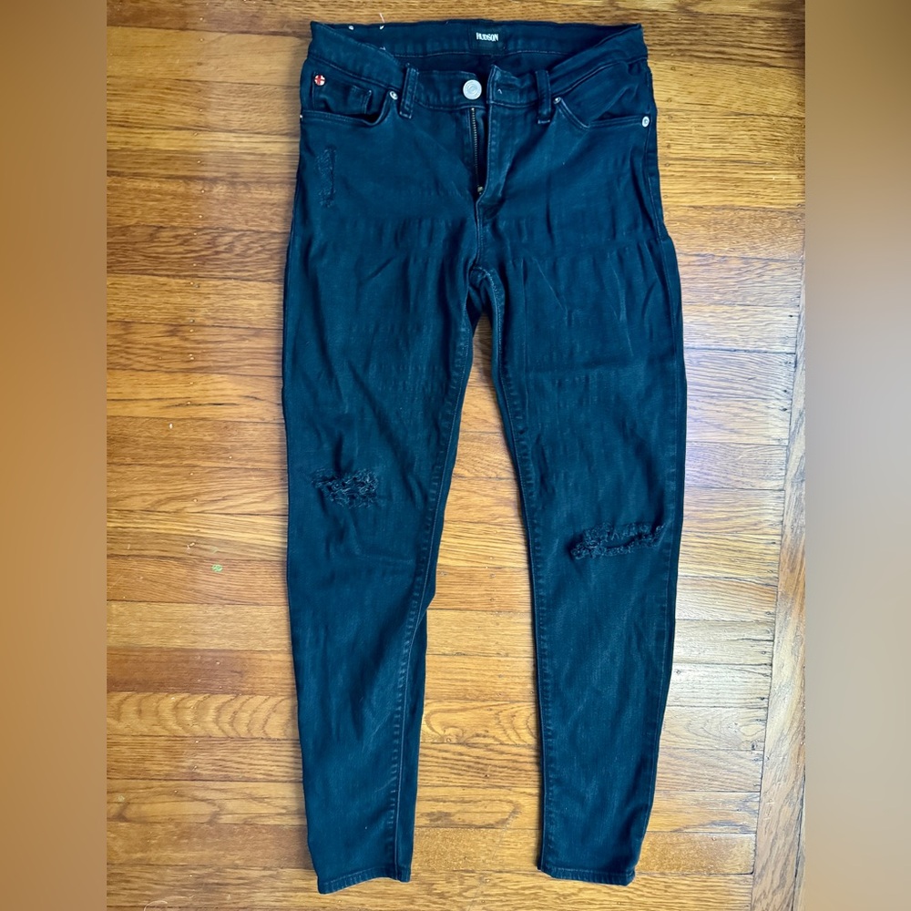 Hudson Women's Black Distressed Jeans Size 27
